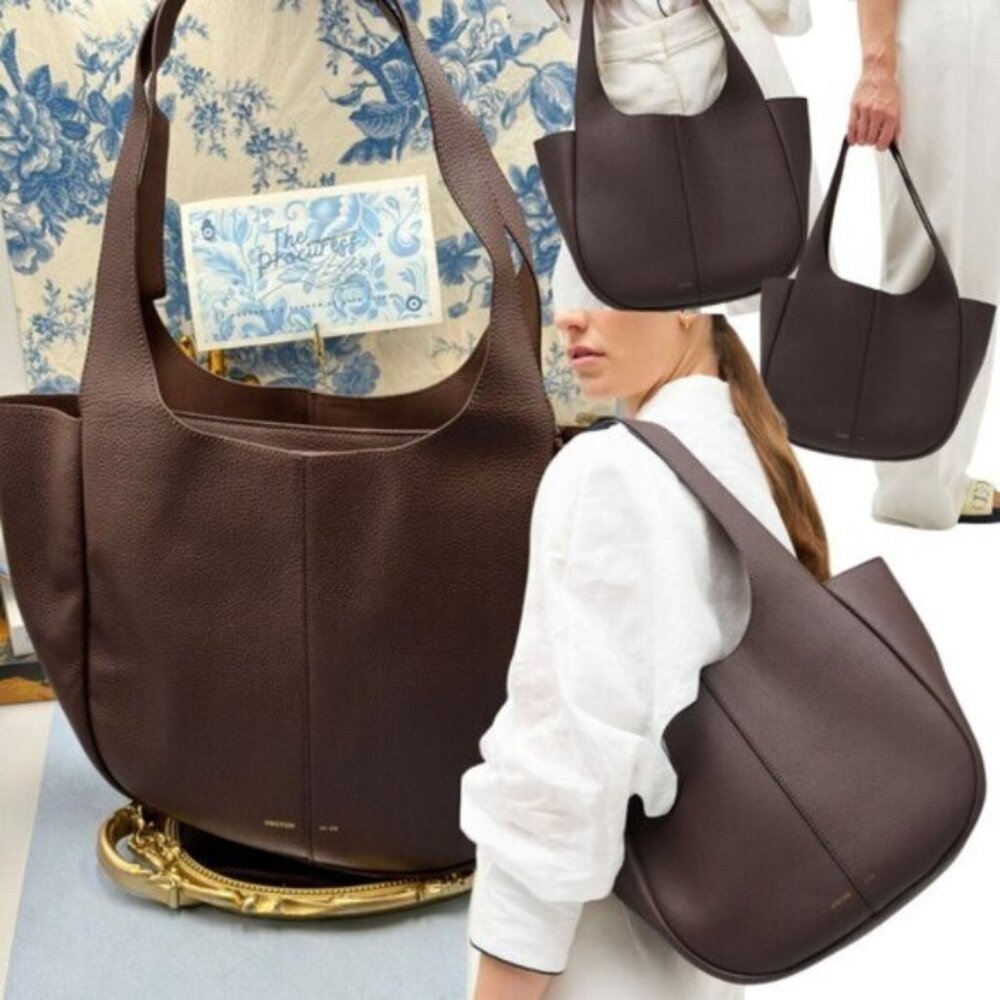 🆕 OROTON 🧿 NWOT Emilia Tote Bag, Bear Brown Leather